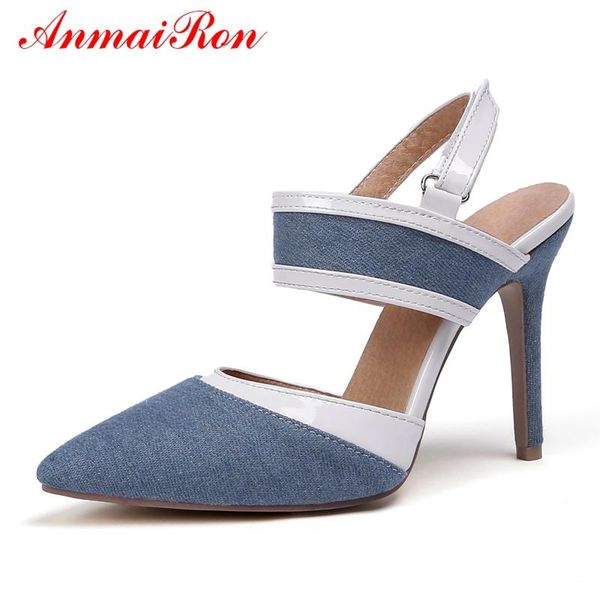 dress shoes anmairon basic super high thin heels denim women pointed toe casual hook & loop size 34-40 ly871, Black
dress shoes anmairon basic super high thin heels denim women pointed toe casual hook & loop size 34-40 ly871, Black