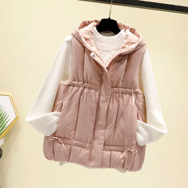 2021 cotton padded vest women casual hooded short parka mujer new autumn winter sleeveless warm waistcoat female plus size outwear fsvm, Black;white
2021 cotton padded vest women casual hooded short parka mujer new autumn winter sleeveless warm waistcoat female plus size outwear fsvm, Black;white