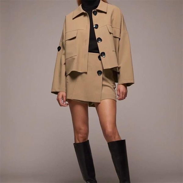 women's jackets zxqj women 2021 fashion loose single-breasted patch pockets outside shirt coat vintage long sleeve female outerwear chi, Black;brown
women's jackets zxqj women 2021 fashion loose single-breasted patch pockets outside shirt coat vintage long sleeve female outerwear chi, Black;brown