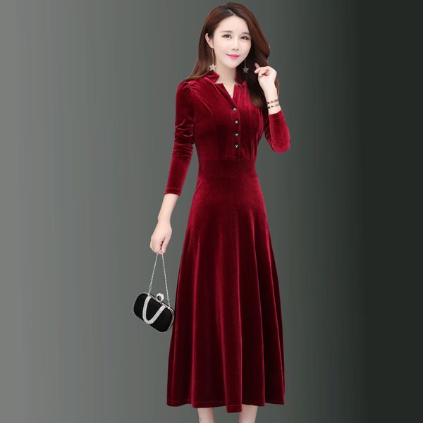 2021 new elegant gorgeous veet fabric autumn winter streetwear long sleeve party women robe femme casual es 93wx, Black;gray
2021 new elegant gorgeous veet fabric autumn winter streetwear long sleeve party women robe femme casual es 93wx, Black;gray