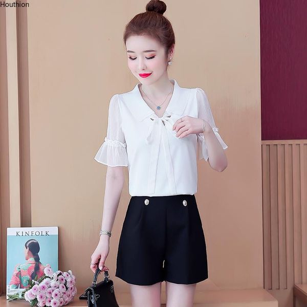 women's blouses & shirts lotus leaf collar chiffon loose women blouse short sleeve plaid fashion casual lantern 10075, White
women's blouses & shirts lotus leaf collar chiffon loose women blouse short sleeve plaid fashion casual lantern 10075, White