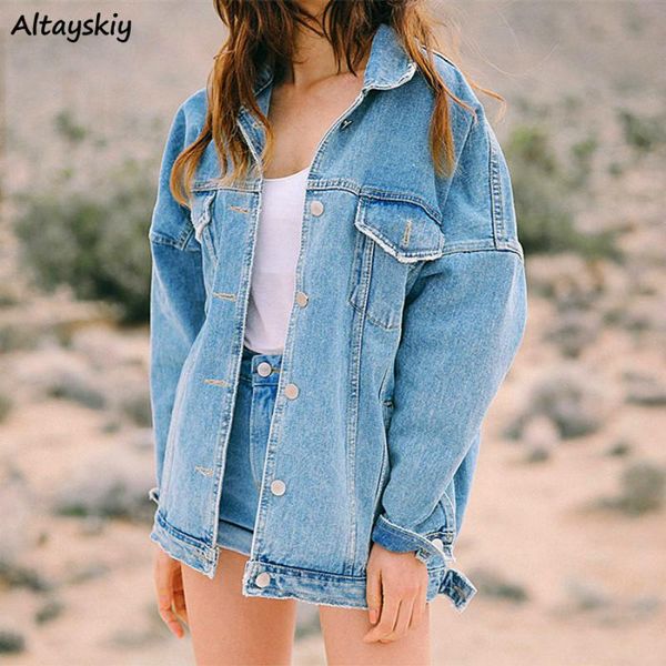 women's jackets women loose korean female streetwear harajuku soft womens all-match denim coats casual classic students high street, Black;brown
women's jackets women loose korean female streetwear harajuku soft womens all-match denim coats casual classic students high street, Black;brown