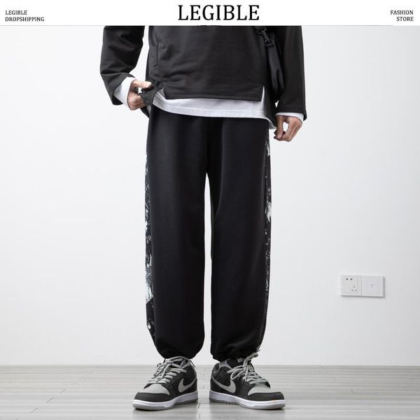 men's pants legible solid color sweatpants mens korean loose ankle-length harem pant men casual streetwear male, Black
men's pants legible solid color sweatpants mens korean loose ankle-length harem pant men casual streetwear male, Black