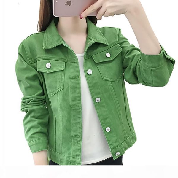 basic jeans jacket women green 2020 autumn woman denim jean womens coats jackets female slim stretch short coat feminina clothes, Black;brown
basic jeans jacket women green 2020 autumn woman denim jean womens coats jackets female slim stretch short coat feminina clothes, Black;brown