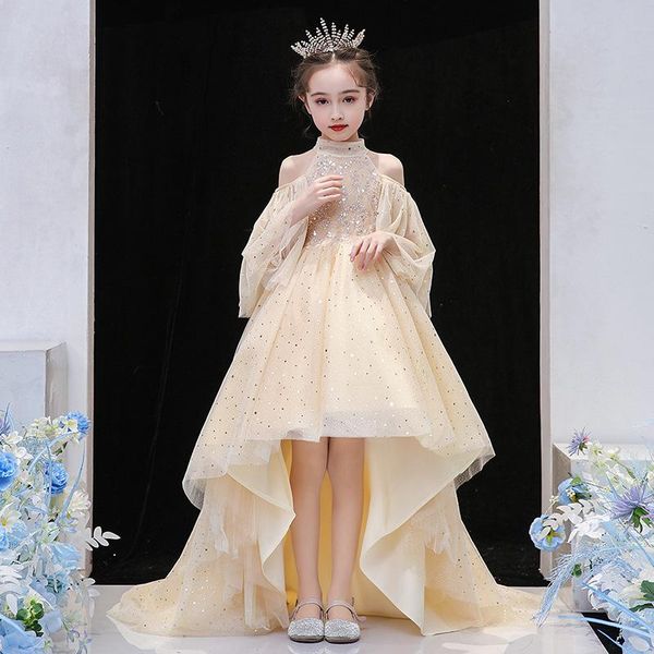 girl's dresses girl champagne sequined high low dress kids elegant gowns children princess frocks girls wedding birthday party prom, Red;yellow
girl's dresses girl champagne sequined high low dress kids elegant gowns children princess frocks girls wedding birthday party prom, Red;yellow