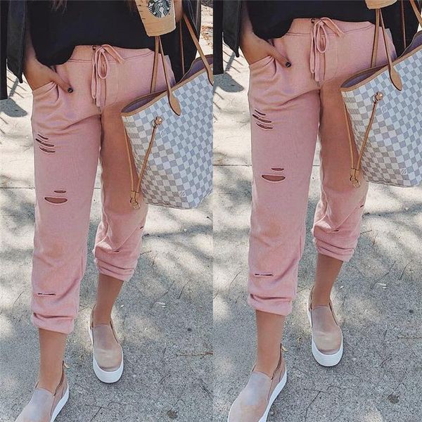 women's pants & capris fashion women casual lace up waist female skinny ripped stretch pencil trousers causal holes, Black;white
women's pants & capris fashion women casual lace up waist female skinny ripped stretch pencil trousers causal holes, Black;white