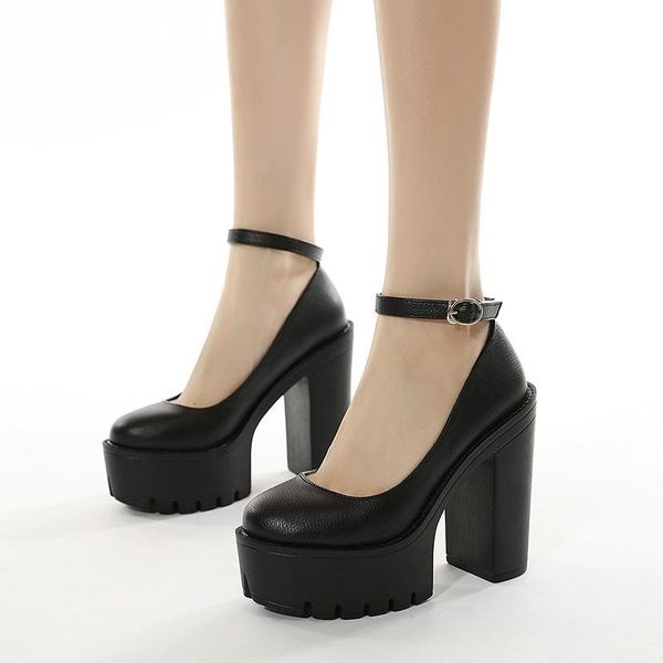 dress shoes 13cm nightclub women's buckle stage platform waterproof high-heeled plus size woman, Black
dress shoes 13cm nightclub women's buckle stage platform waterproof high-heeled plus size woman, Black