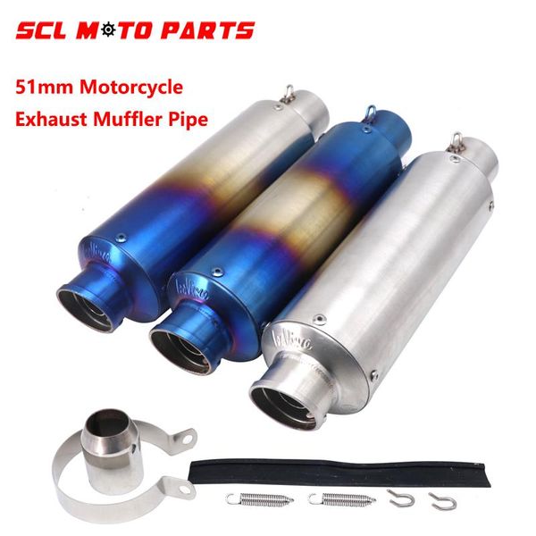 alconstar-51mm motorcycle stainless steel pipe exhaust muffler pipe with db killer for r3 r6 mt07 mt09 ninja650 z800 z750 zx10r
alconstar-51mm motorcycle stainless steel pipe exhaust muffler pipe with db killer for r3 r6 mt07 mt09 ninja650 z800 z750 zx10r