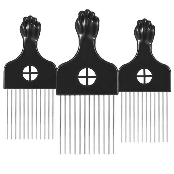 3pcs wide teeth brush pick comb fork hairbrush insert hair pick comb plastic gear for curly afro hair styling tools, Silver
3pcs wide teeth brush pick comb fork hairbrush insert hair pick comb plastic gear for curly afro hair styling tools, Silver