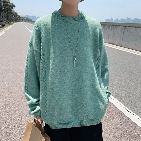 2021 new winter sweater men's warm fashion solid color casual knitted pullover men wild loose o-neck knitting sweaters mens clothes -2, White;black
2021 new winter sweater men's warm fashion solid color casual knitted pullover men wild loose o-neck knitting sweaters mens clothes -2, White;black