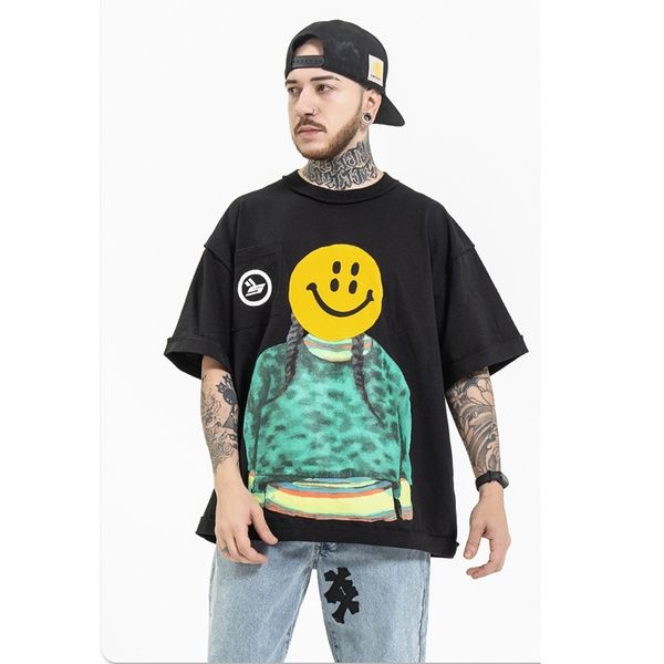 men's t-shirts original girl smiley print streetwear short sleeve mens tshirt crew neck oversize cotton summer t shirt loose hip h, White;black
men's t-shirts original girl smiley print streetwear short sleeve mens tshirt crew neck oversize cotton summer t shirt loose hip h, White;black