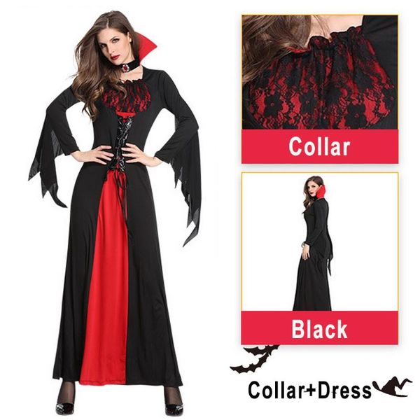 casual dresses halloween dress vampire bride cosplay costume red woman winter lace long sleeve elegant theatrical clothes, Black;gray
casual dresses halloween dress vampire bride cosplay costume red woman winter lace long sleeve elegant theatrical clothes, Black;gray