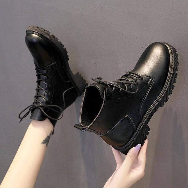 boots med heel brand women's shoes round toe boots-women lace up fashion flat rock lolita autumn rubber ankle 2021 ladies basic, Black
boots med heel brand women's shoes round toe boots-women lace up fashion flat rock lolita autumn rubber ankle 2021 ladies basic, Black