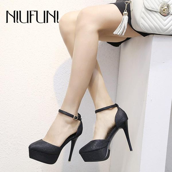 sandals niufuni pointed toes with buckle sequined ultra-fine high-heeled women's frosted high-quality shoes, Black
sandals niufuni pointed toes with buckle sequined ultra-fine high-heeled women's frosted high-quality shoes, Black