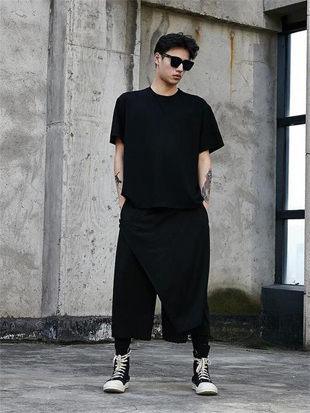 men's pants trouser skirt personality dress performance clothes yamamoto style leisure loose large size dark, Black
men's pants trouser skirt personality dress performance clothes yamamoto style leisure loose large size dark, Black