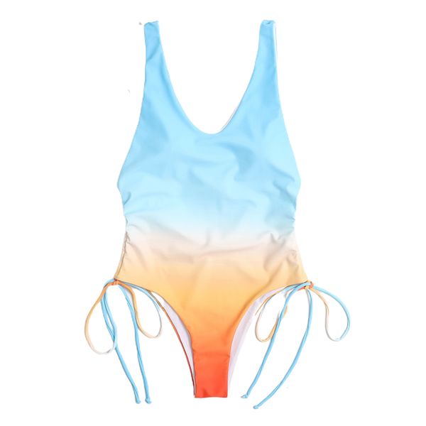 womens gradients swimsuits v-neck side drawstring high waist triangle swimwear backless bodysuit ensemble costume femme, White;black
womens gradients swimsuits v-neck side drawstring high waist triangle swimwear backless bodysuit ensemble costume femme, White;black