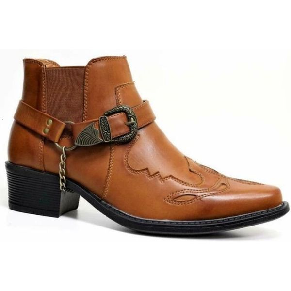 dress shoes novos homens couro do plutônio moda ajustável metal decorativo fivela tornozelo botas de salto grosso apontou retro cabelo estil, Black
dress shoes novos homens couro do plutônio moda ajustável metal decorativo fivela tornozelo botas de salto grosso apontou retro cabelo estil, Black