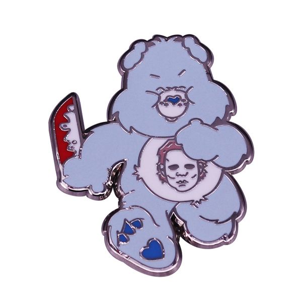 terror bear enamel pins interesting cartoon metal brooch fashion anime badges collecting send friend fans boutique medal gift, Blue
terror bear enamel pins interesting cartoon metal brooch fashion anime badges collecting send friend fans boutique medal gift, Blue