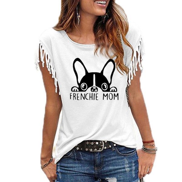 frenchie mom women tshirt french bulldog mom print tee shirt women clothes 2021 summer casual t-shirt women, White
frenchie mom women tshirt french bulldog mom print tee shirt women clothes 2021 summer casual t-shirt women, White