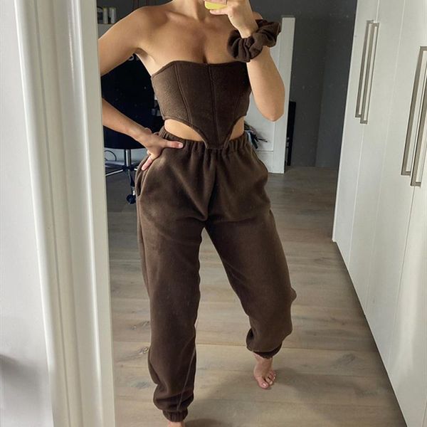 women's pants & capris 2021 fashion women 2pcs set tube crop high waist jogger sweatpants tracksuit casual outfit streetwear sport, Black;white
women's pants & capris 2021 fashion women 2pcs set tube crop high waist jogger sweatpants tracksuit casual outfit streetwear sport, Black;white