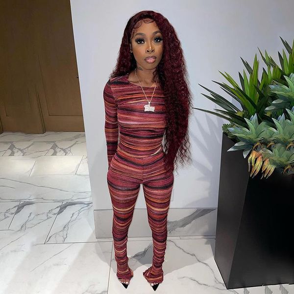 women's two piece pants wjfzqm striped print o neck long sleeve crop women skinny flare sets 2021 2 club outfits, White
women's two piece pants wjfzqm striped print o neck long sleeve crop women skinny flare sets 2021 2 club outfits, White