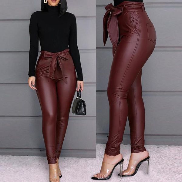 women's pants & capris ly women leggings pu leather high waisted stretchy skinny pencil trousers with belt vk-ing, Black;white
women's pants & capris ly women leggings pu leather high waisted stretchy skinny pencil trousers with belt vk-ing, Black;white
