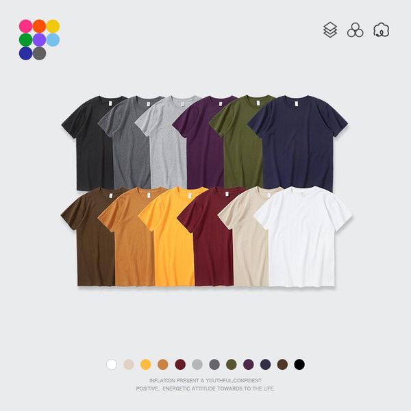 men's t-shirts inflation comfy soft cotton t-shirt men women solid color oversized classic o-neck hip hop tees student 91258s, White;black
men's t-shirts inflation comfy soft cotton t-shirt men women solid color oversized classic o-neck hip hop tees student 91258s, White;black