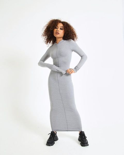 hooded new style gray party dresses women long sleeve soft bodycon birthday long vestidos lady clubwear soft clothes, Black;gray
hooded new style gray party dresses women long sleeve soft bodycon birthday long vestidos lady clubwear soft clothes, Black;gray