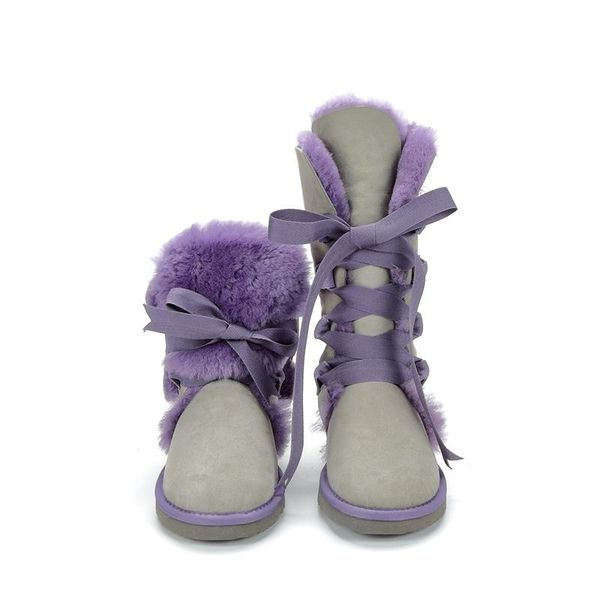 boots sheepskin snow australia knee high winter natural wool sheep fur bow flat women long, Black
boots sheepskin snow australia knee high winter natural wool sheep fur bow flat women long, Black
