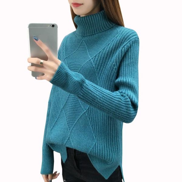 women's sweaters winter warm women casual thick turtleneck pullovers blue fashion knitted long sleeve female, White;black
women's sweaters winter warm women casual thick turtleneck pullovers blue fashion knitted long sleeve female, White;black