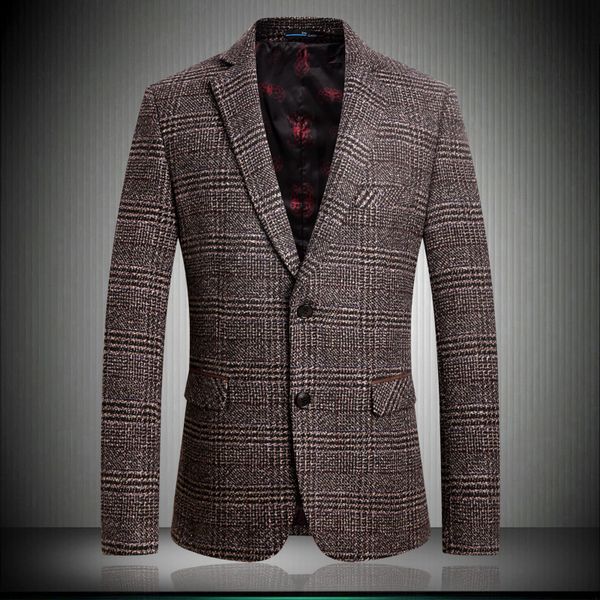 mens plaid jacket khaki 2021 new winter thick woolen blazer men fashion coats slim fit recommend 2820 rr54, White;black
mens plaid jacket khaki 2021 new winter thick woolen blazer men fashion coats slim fit recommend 2820 rr54, White;black