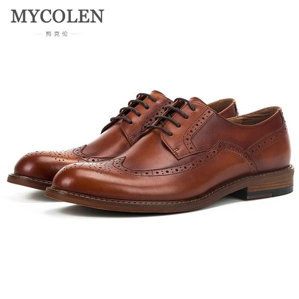 dress shoes mycolen original handmade men's fashion england leather low retro brogue, Black
dress shoes mycolen original handmade men's fashion england leather low retro brogue, Black