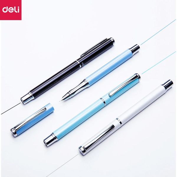 deli metal fountain pen 0.35mm-0.5mm ink ef nib writing stationery calligraphy pens for students office school stationery pens
deli metal fountain pen 0.35mm-0.5mm ink ef nib writing stationery calligraphy pens for students office school stationery pens