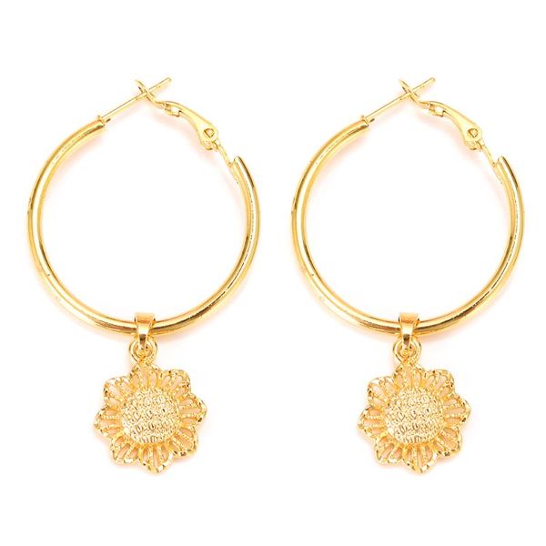 hoop & huggie large circle sunflower gold earrings, ethiopia, dubai trendy jewelry with a heart style gift, Golden;silver
hoop & huggie large circle sunflower gold earrings, ethiopia, dubai trendy jewelry with a heart style gift, Golden;silver