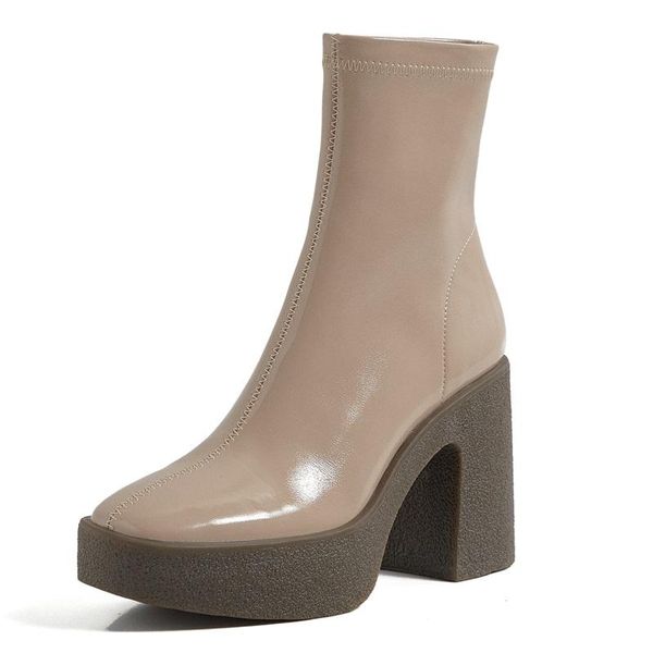 boots 2021 brand women ankle shoes microfiber leather western thick high heels platform motorcycle autumn winter, Black
boots 2021 brand women ankle shoes microfiber leather western thick high heels platform motorcycle autumn winter, Black