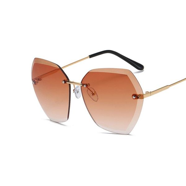 sunglasses oloey elegant trimmed women luxury rimless irregular metal eyewear female trendy fashion sun glasses uv400 oculos, White;black
sunglasses oloey elegant trimmed women luxury rimless irregular metal eyewear female trendy fashion sun glasses uv400 oculos, White;black