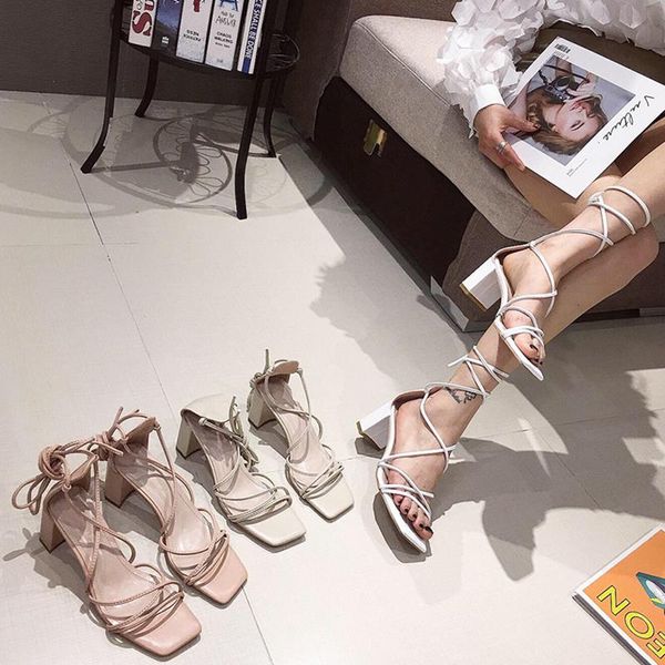 fashion cross tie leather sandals women low heels strap shoes female summer square toe gladiator lady block high heels sandals, Black
fashion cross tie leather sandals women low heels strap shoes female summer square toe gladiator lady block high heels sandals, Black