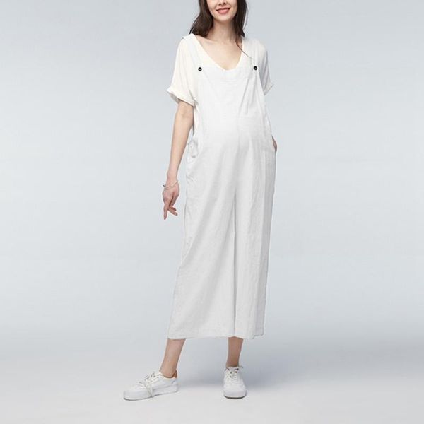 maternity bottoms pants for pregnant women bib trousers comfort prop belly rompers overall casual #1217, White
maternity bottoms pants for pregnant women bib trousers comfort prop belly rompers overall casual #1217, White