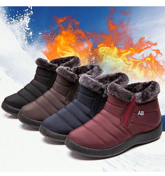 women boots 2022 fashion waterproof snow boots for winter shoes women casual lightweight ankle botas mujer warm winter boots, Black
women boots 2022 fashion waterproof snow boots for winter shoes women casual lightweight ankle botas mujer warm winter boots, Black