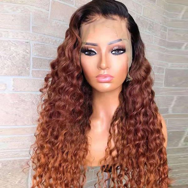 lace wigs front human hair ombre 30# brazilian virgin 200% density pre plucked curly with baby, Black;brown
lace wigs front human hair ombre 30# brazilian virgin 200% density pre plucked curly with baby, Black;brown