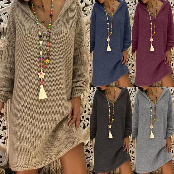 sweater dress women hooded collar long sleeve v-neck pure color knitted pullover spring autumn oversize sweaters pullovers, Black;gray
sweater dress women hooded collar long sleeve v-neck pure color knitted pullover spring autumn oversize sweaters pullovers, Black;gray