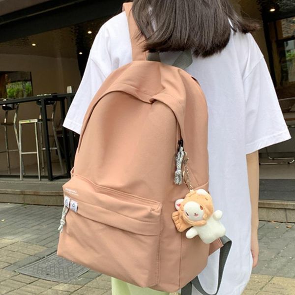 school bags shoulders solid color girls simple backpack large kawaii teenage female pendant women travel back pack bolsa mochilas
school bags shoulders solid color girls simple backpack large kawaii teenage female pendant women travel back pack bolsa mochilas