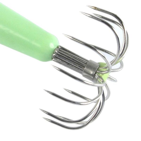 fishing hook stainless steel luminous non-barbed squid hook 12 needle blow tube umbrella squid ocs fish green gaff
fishing hook stainless steel luminous non-barbed squid hook 12 needle blow tube umbrella squid ocs fish green gaff