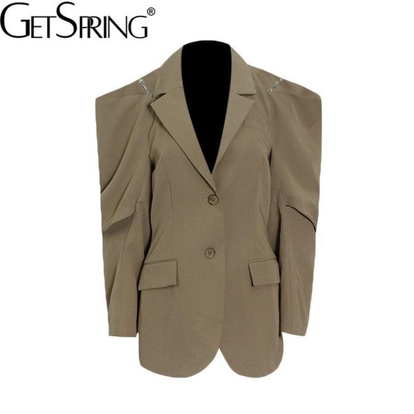women's suits & blazers getspring women blazer hollow out asymmetry short and jackets irregular all match fashion suit coats 2021, White;black
women's suits & blazers getspring women blazer hollow out asymmetry short and jackets irregular all match fashion suit coats 2021, White;black