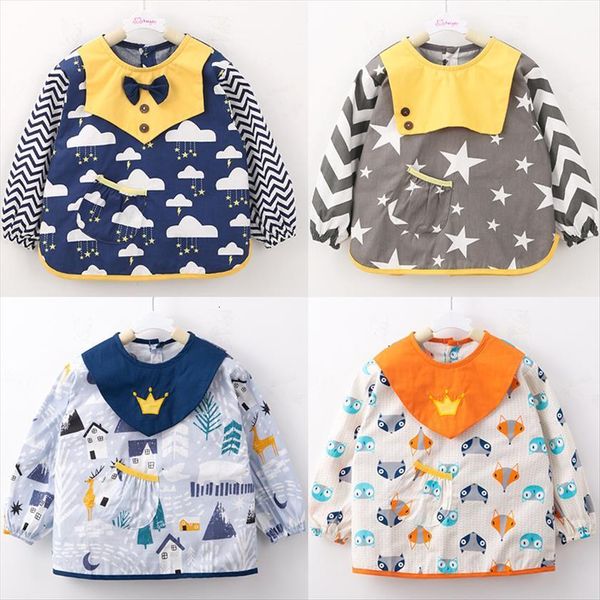baby boy girl meal bib long sleeve cartoon clothing 2 6 years children cute waterproof apron unicorn printed clothes, Blue;gray
baby boy girl meal bib long sleeve cartoon clothing 2 6 years children cute waterproof apron unicorn printed clothes, Blue;gray