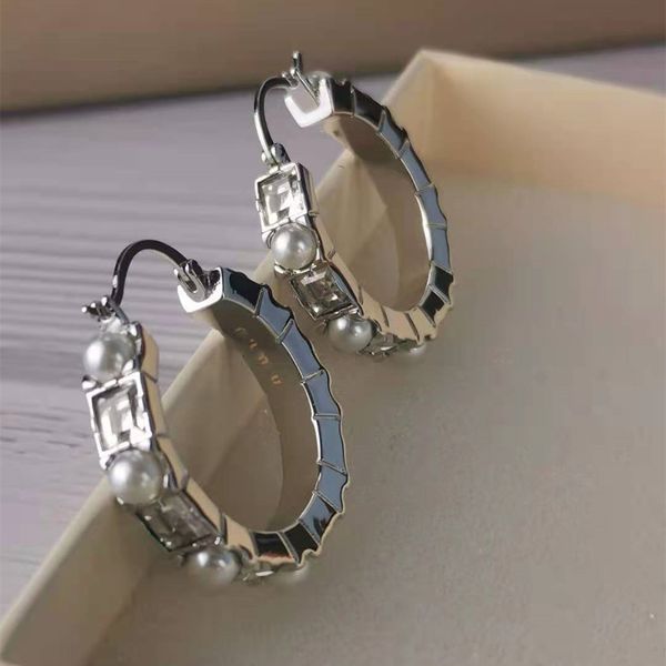 miao family's new ring earrings women's bamboo square diamond pearl advanced temperament circle, Golden;silver
miao family's new ring earrings women's bamboo square diamond pearl advanced temperament circle, Golden;silver