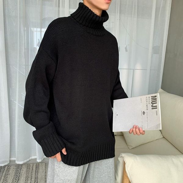 men's hoodies & sweatshirts casual fashion winter high neck sweater loose youth student solid color bottomed lazy ins top, Black
men's hoodies & sweatshirts casual fashion winter high neck sweater loose youth student solid color bottomed lazy ins top, Black