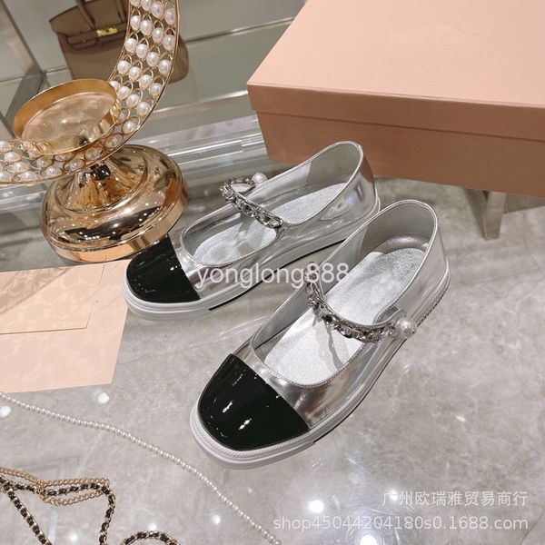 dress shoes mary jane single shoes autumn style square headed cow patent leather pearl metal chain one line buckle flat bottom women's, Black
dress shoes mary jane single shoes autumn style square headed cow patent leather pearl metal chain one line buckle flat bottom women's, Black
