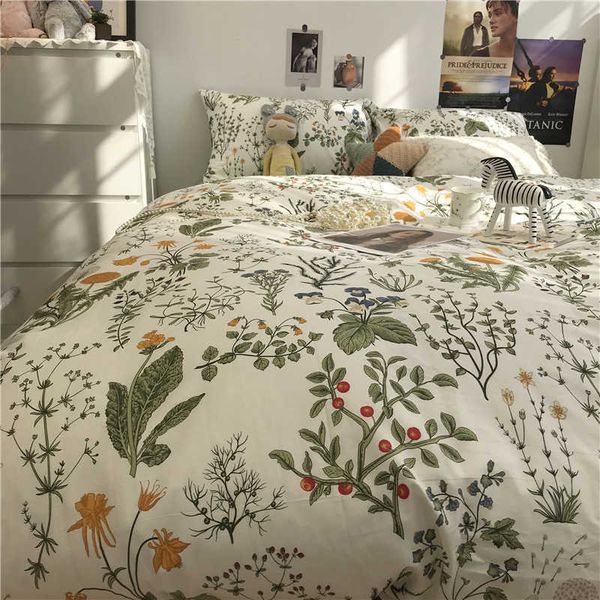 type ins small fresh flowers idyllic small broken flower bed four piece cotton quilt cover 1.5m1.8
type ins small fresh flowers idyllic small broken flower bed four piece cotton quilt cover 1.5m1.8