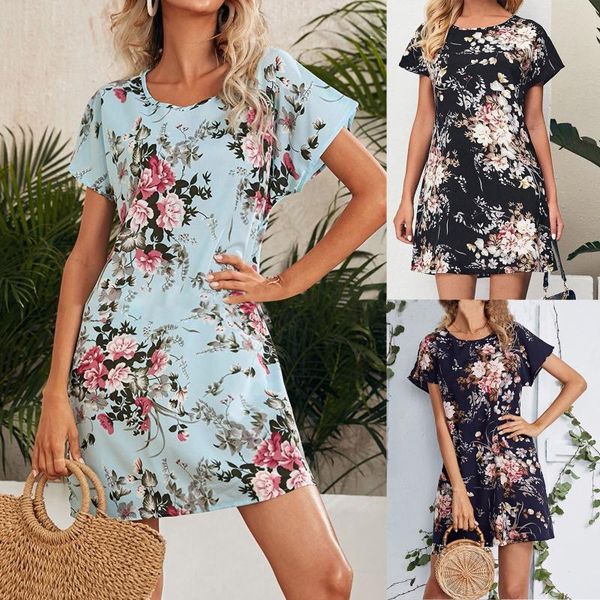 casual dresses women large size dress flower printed short sleeve round neck plus cotton-blend loose vestidos #t3, Black;gray
casual dresses women large size dress flower printed short sleeve round neck plus cotton-blend loose vestidos #t3, Black;gray